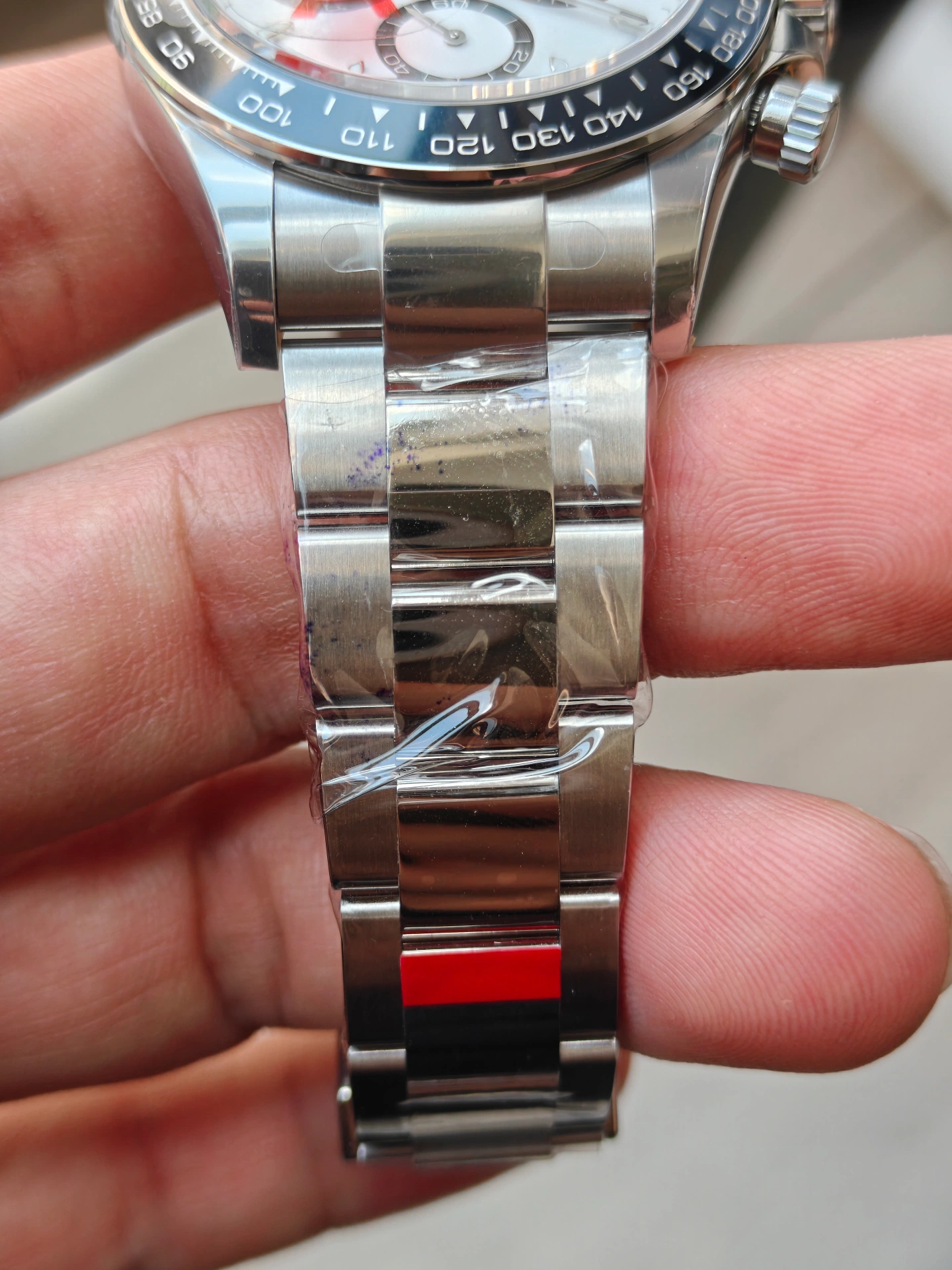 VSF Panda Daytona maillons du bracelet et jonction au boîtier