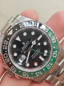 VSF Sprite GMT-Master II dial detail black dial green black ceramic bezel AAA sticker