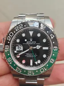 VSF Sprite GMT-Master II 126720VTNR left-handed green black ceramic bezel front view