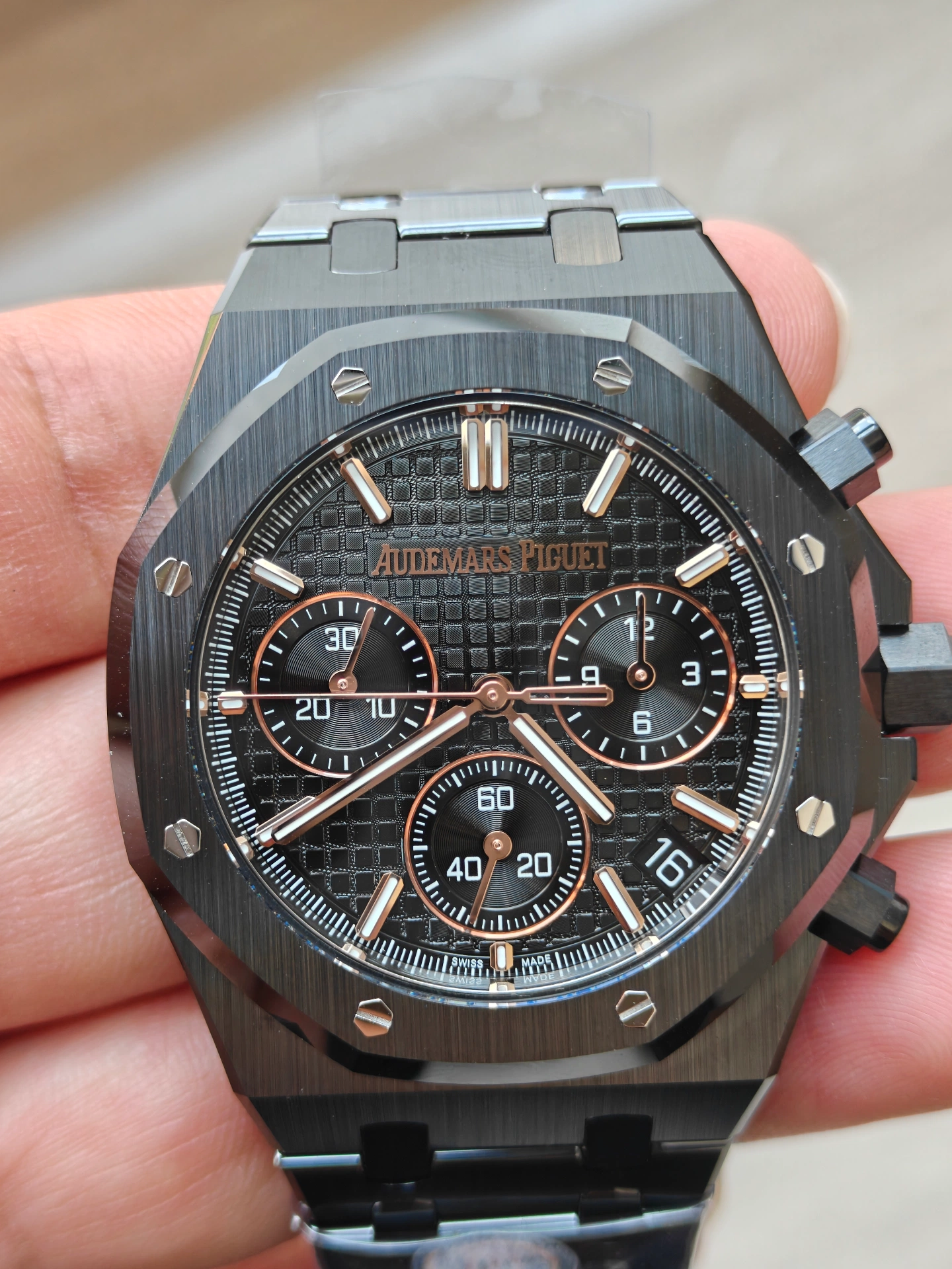 DDF Black Ceramic AP 26240 Front Dial