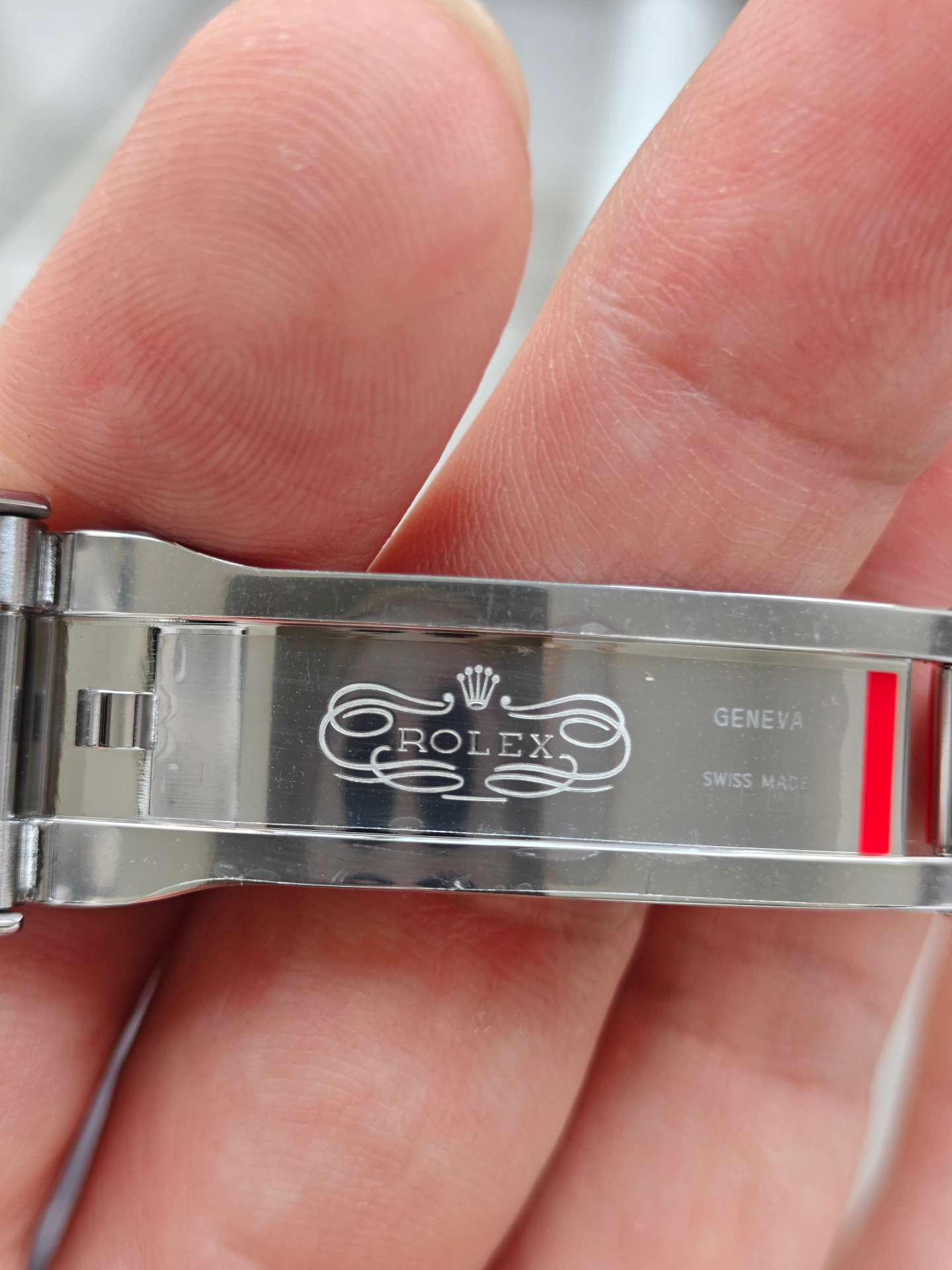 VSF Submariner boucle intérieure gravure écusson ROLEX, logo couronne clair
